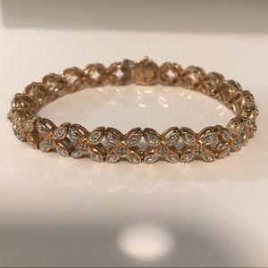 Vintage Yellow Gold Plated over Silver Bracelet